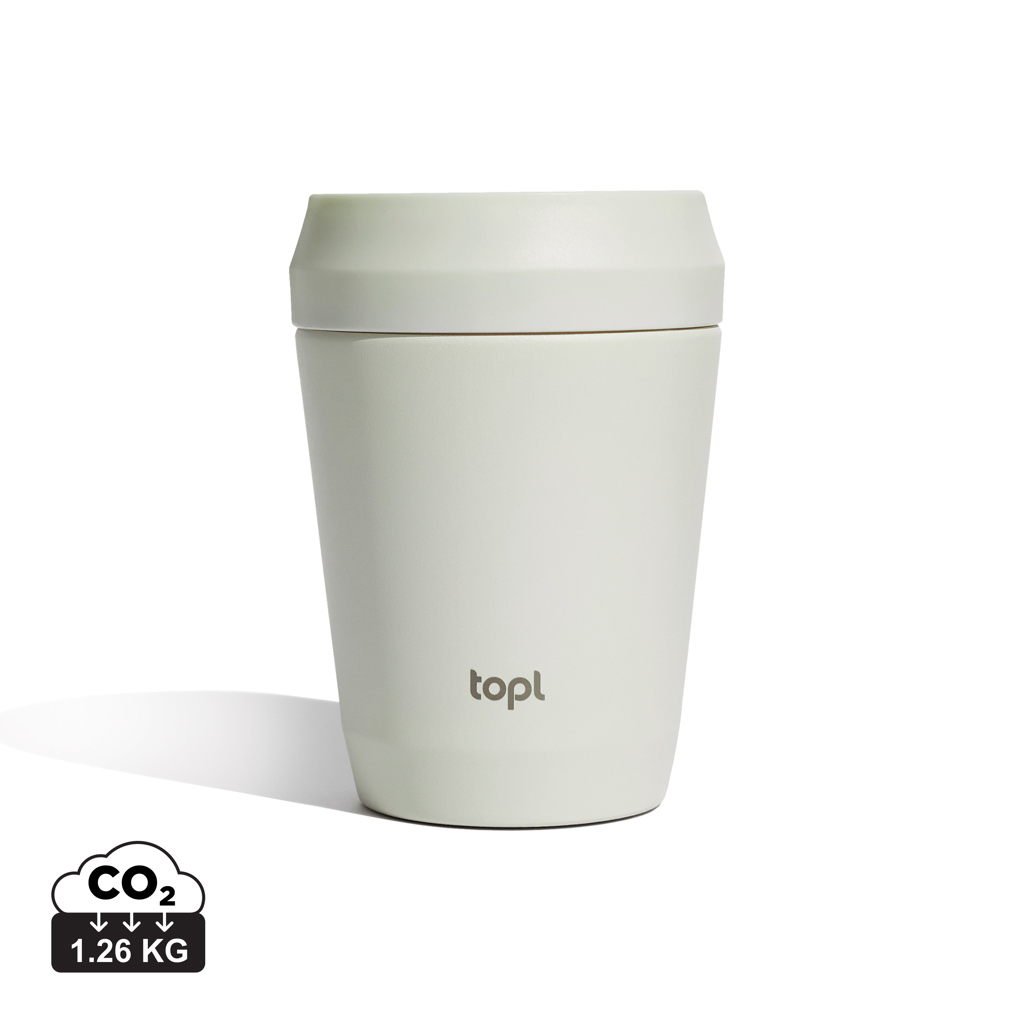 Topl-Trinkbecher aus rec. Stahl mit 360-Grad-Deckel 236ml