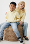 IQONIQ Yengo KidsHoodie mit Seitentaschen aus rec. Baumwolle