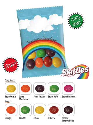 Skittles Werbetüte,   9 g Skittles "Crazy Sours"