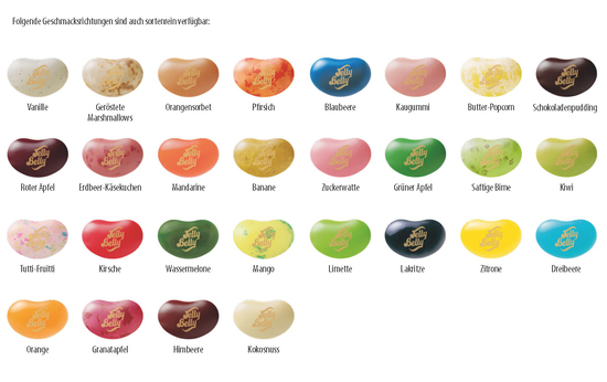 Jelly Belly Beans Werbetüte, Inhalt: Jelly Belly Beans