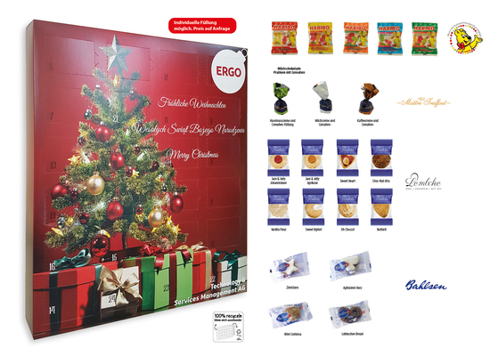 XXL Adventskalender, Inhalt: Bahlsen Wintermix