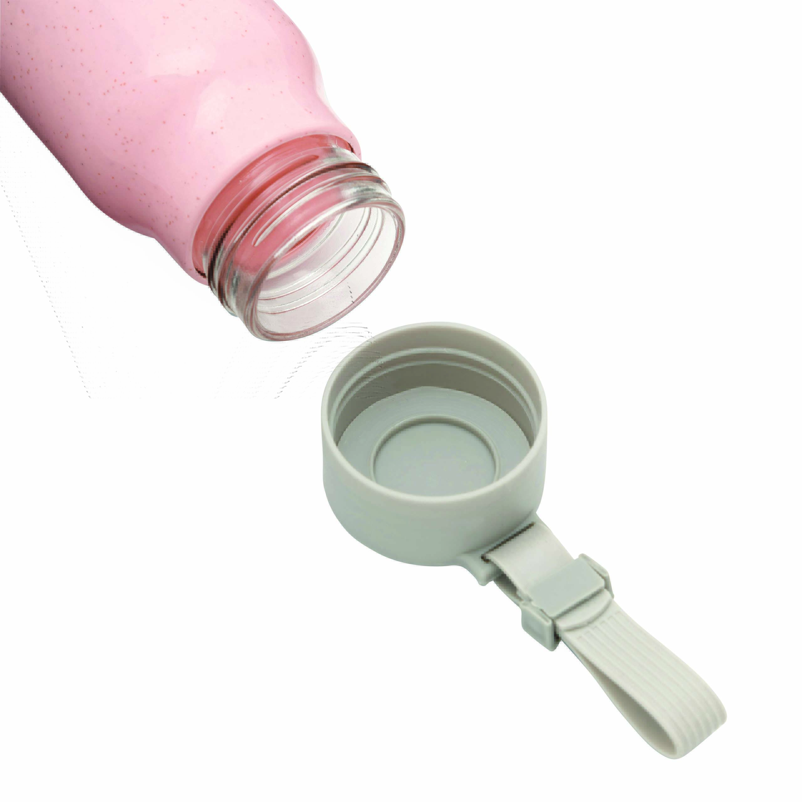 Glas-Trinkflasche ECO DRINK mit Ummantelung