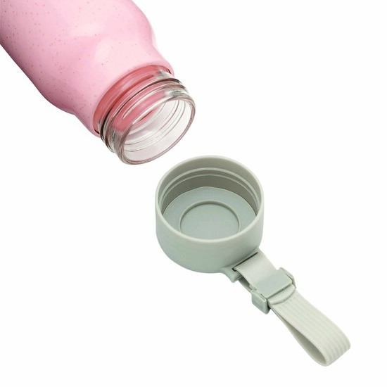 Glas-Trinkflasche ECO DRINK mit Ummantelung