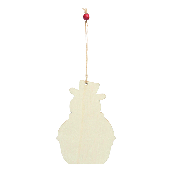 Geschenk- / Baumanhänger WOODEN SNOWI
