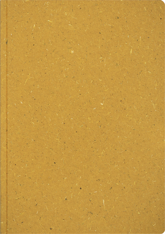 Notizheft Earth Tone A5, orange (curcuma), Naturpapier