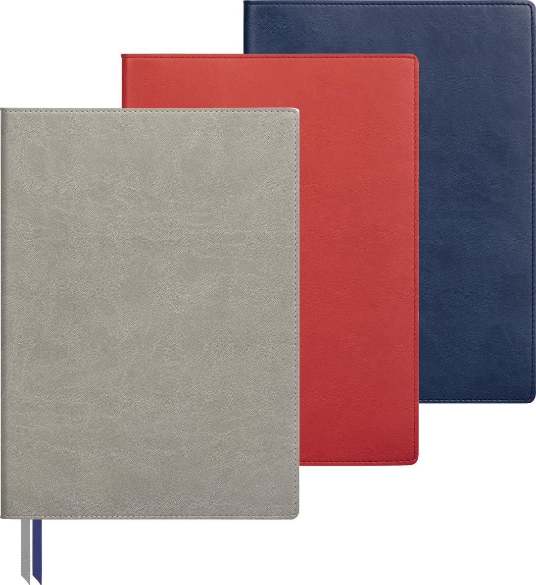 Notizbuch Office Recycling Flex A5+, rot/grau, flexibler Einband