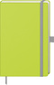 Notizbuch "Kompagnon Nature" ca. A5, gelbgrün, Naturpapiereinband