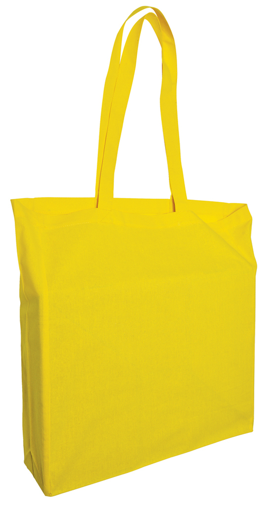Baumwolltaschen mit langen Henkeln und Seitenfalte 6270