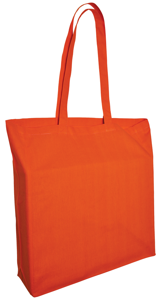 Baumwolltaschen mit langen Henkeln und Seitenfalte 6270