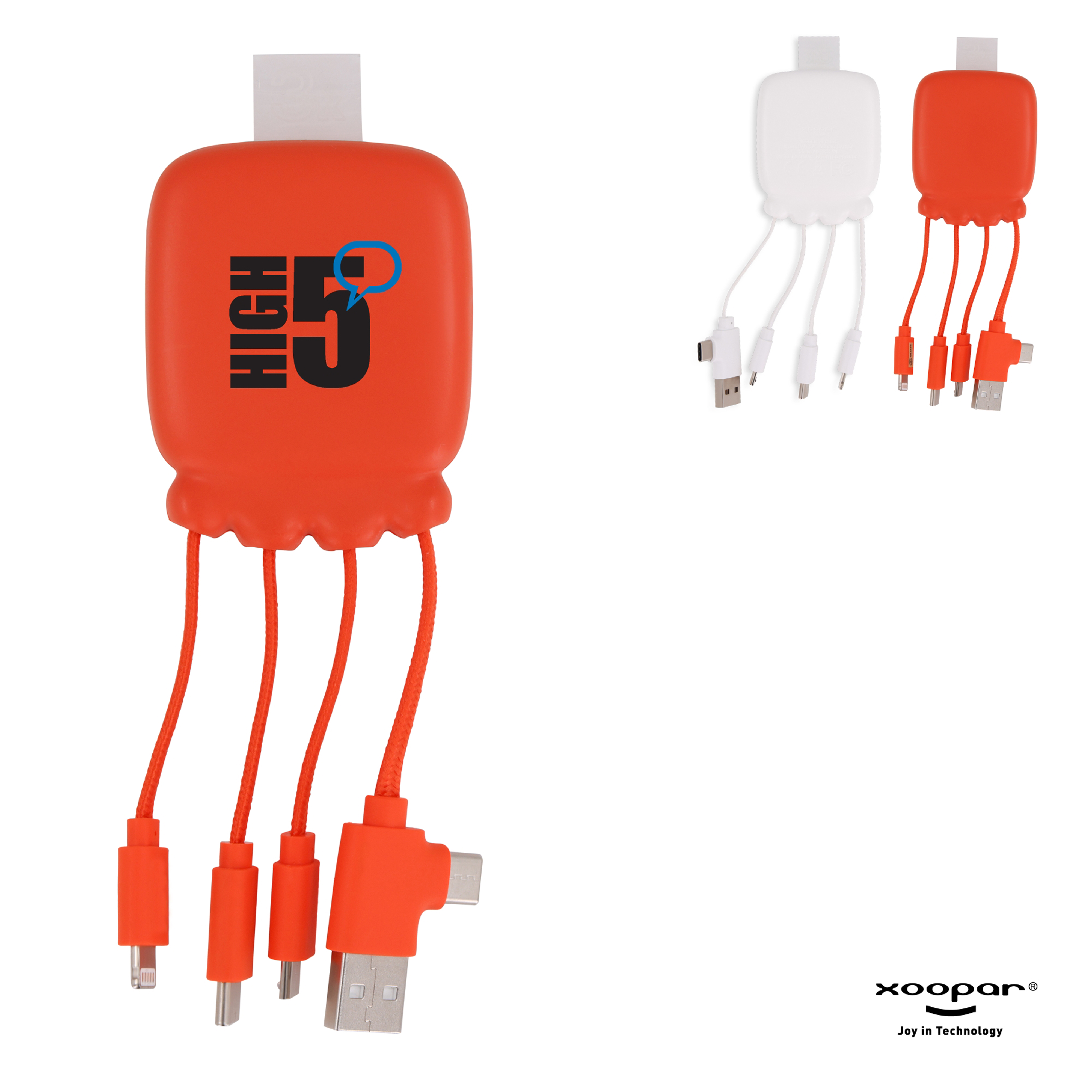3192 | Xoopar Octopus Gamma 2 Bio Charging cable with 3.000mAh Powerbank