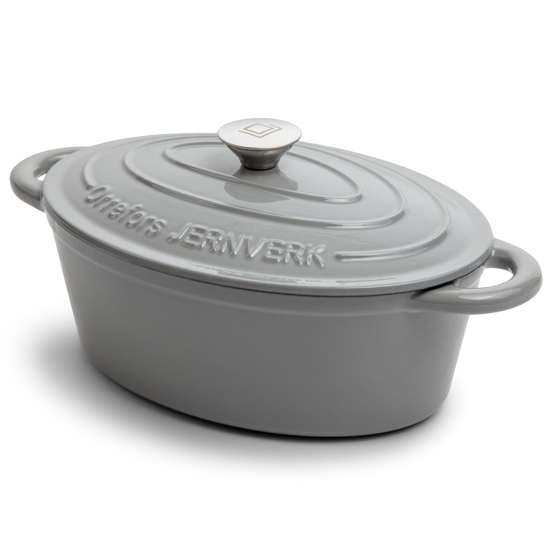Orrefors Jernverk Emaillierte Ovale Eisenpfanne 3.5L