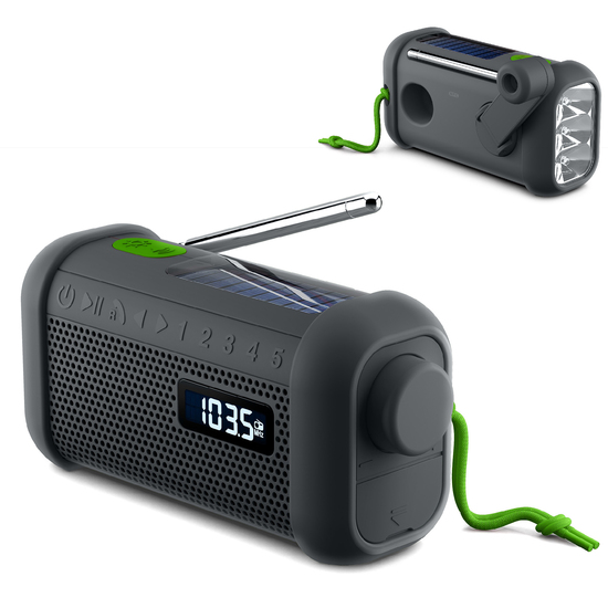 Muse Radio, Bluetooth-Lautsprecher mit Solar- und Öffnungsmechanismen