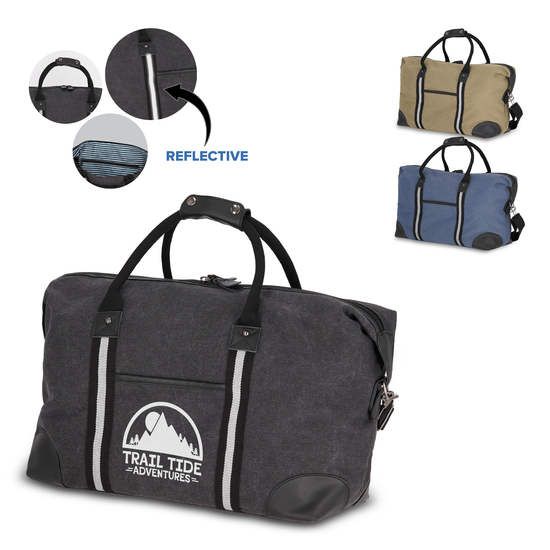 Weekender-Tasche aus recyceltem Baumwoll-Canvas Harper