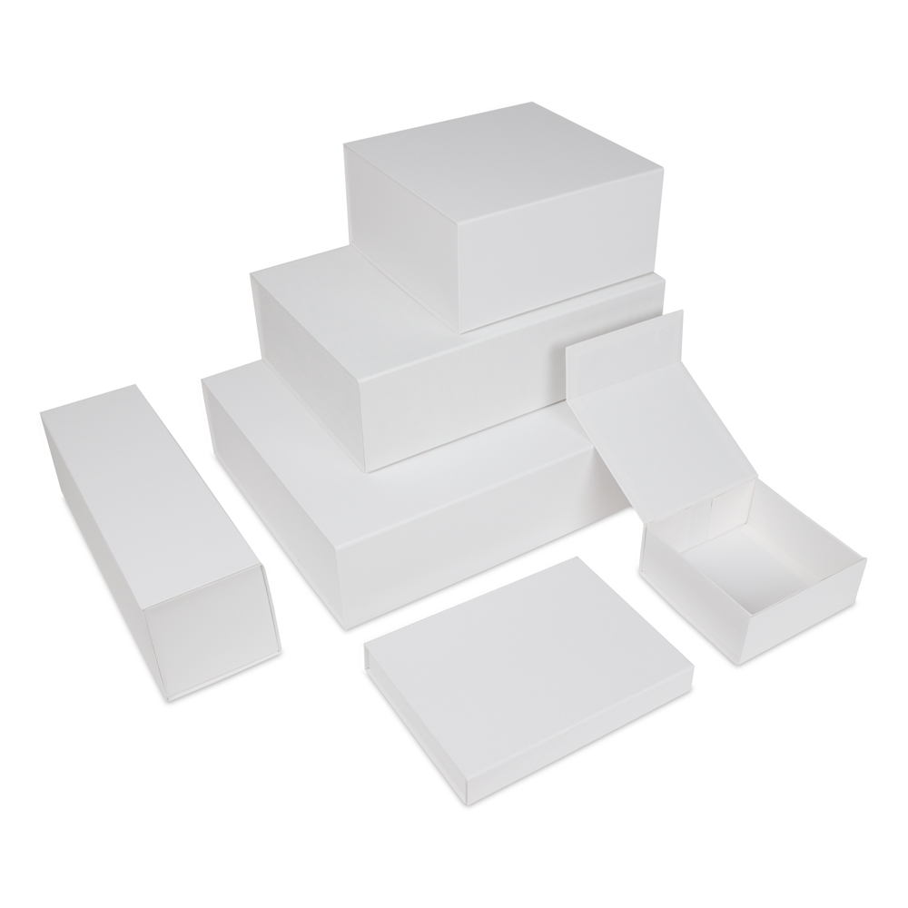 Luxus Magnetfaltkartonagen VPD032 35 x 25 x 10 cm weiss