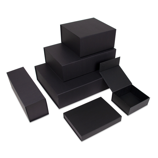 Luxus Magnetfaltkartonagen VPD034 23 x 23 x 11 cm schwarz