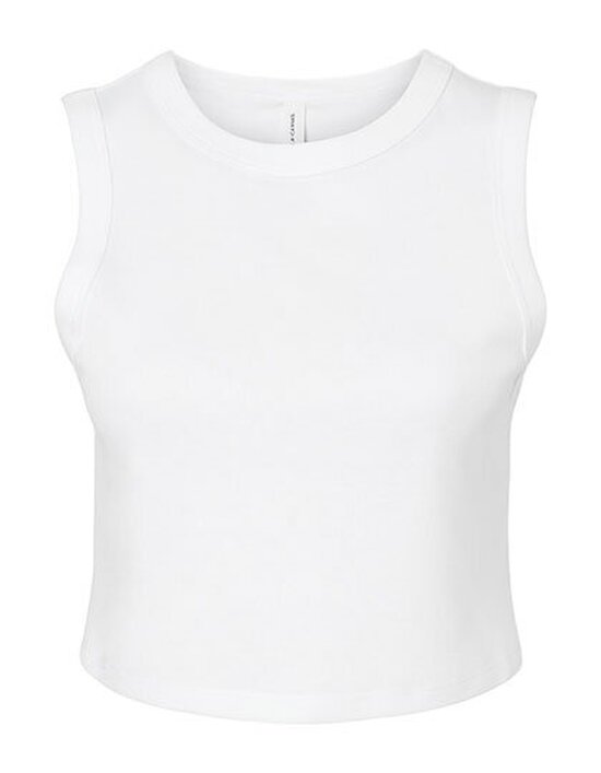 BL1013 Bella Women´s Micro Rib Muscle Crop Tank
