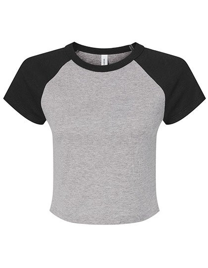 BL1201 Bella Women´s Micro Rib Raglan Baby Tee
