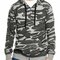 Full Zip Camo Hooded Sweat Jacket