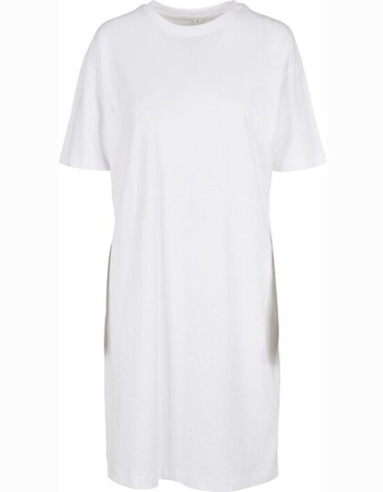 BY181 Ladies´ Organic Oversized Slit Tee Dress