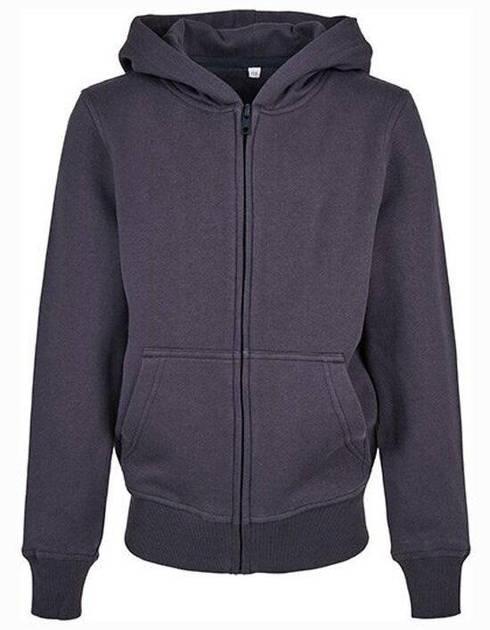 BY188 Kids´ Organic Basic Zip Hoody