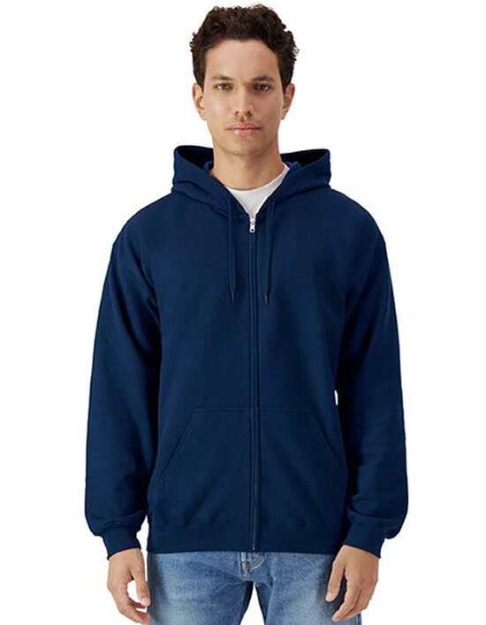 GSF600 Gildan Softstyle® Midweight Fleece Adult Full Zip Hooded Sweatshirt