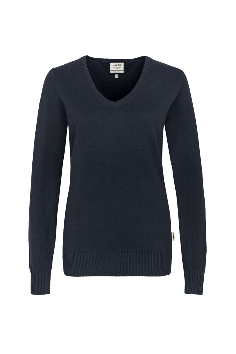 HAKRO Damen V-Pullover Premium-Cotton NO. 133
