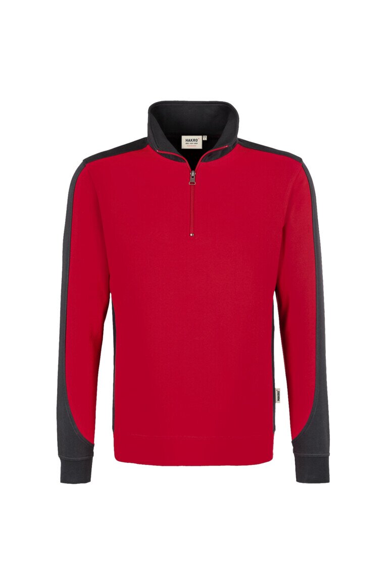 HAKRO Zip-Sweatshirt Contrast Mikralinar® NO. 476