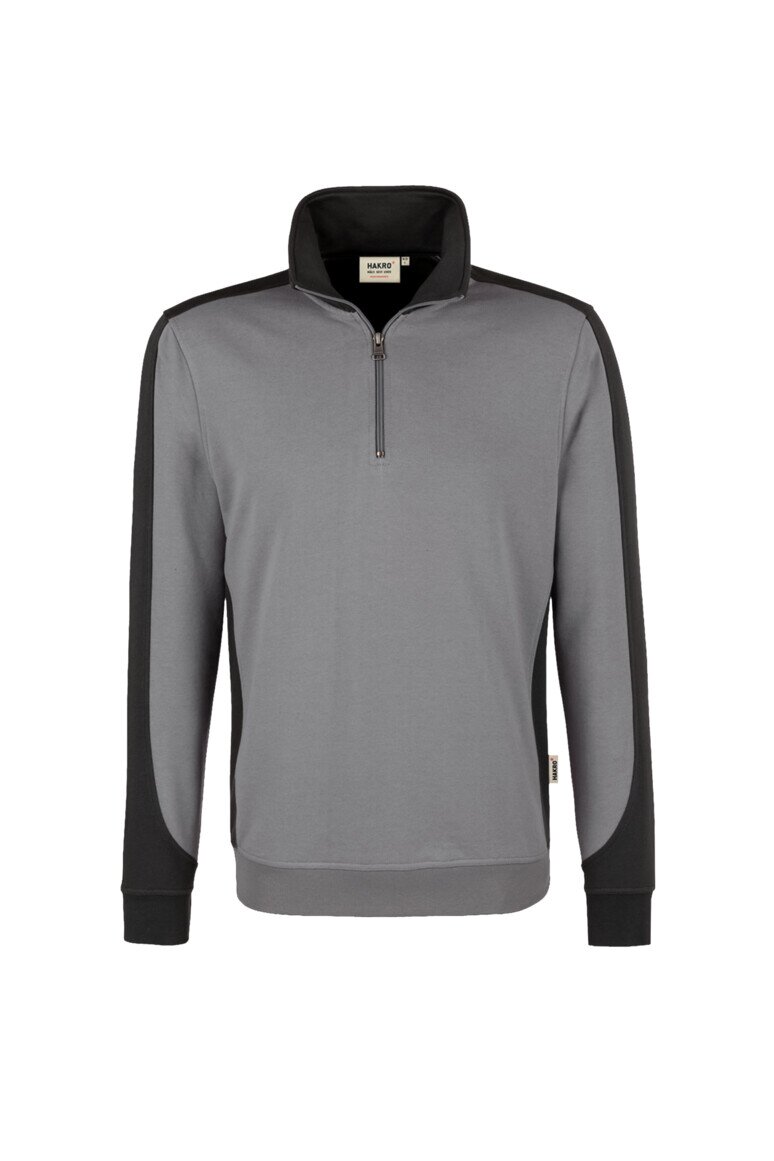 HAKRO Zip-Sweatshirt Contrast Mikralinar® NO. 476