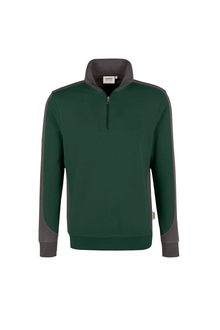 HAKRO Zip-Sweatshirt Contrast Mikralinar® NO. 476