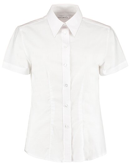 Women`s Tailored Fit Workwear Oxford Shirt Short Sleeve