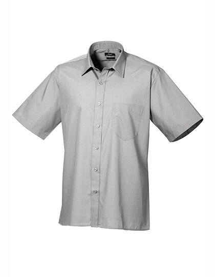 Men`s Poplin Short Sleeve Shirt