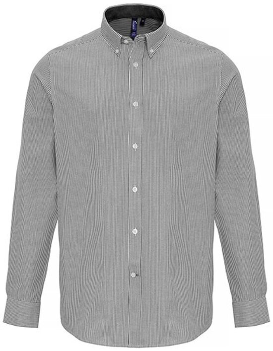 Mens Cotton Rich Oxford Stripes Shirt