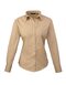 Ladies` Poplin Long Sleeve Blouse