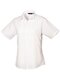 Ladies` Poplin Short Sleeve Blouse