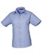 Ladies` Poplin Short Sleeve Blouse