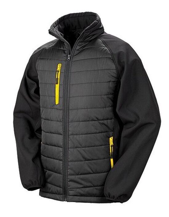 Black Compass Padded Soft Shell Jacket