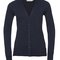 Ladies` V-Neck Knitted Cardigan