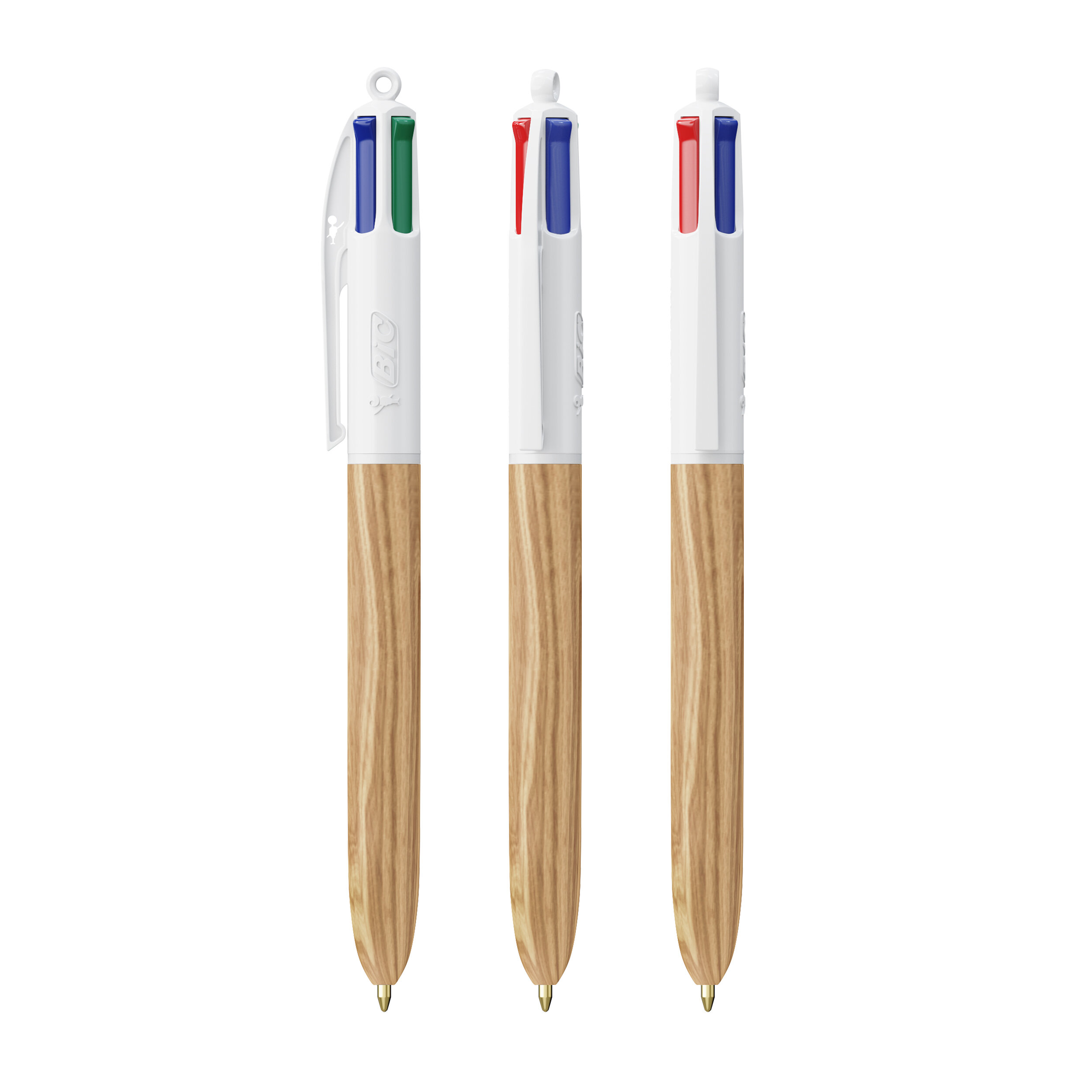 BIC® 4 Farben Wood Style