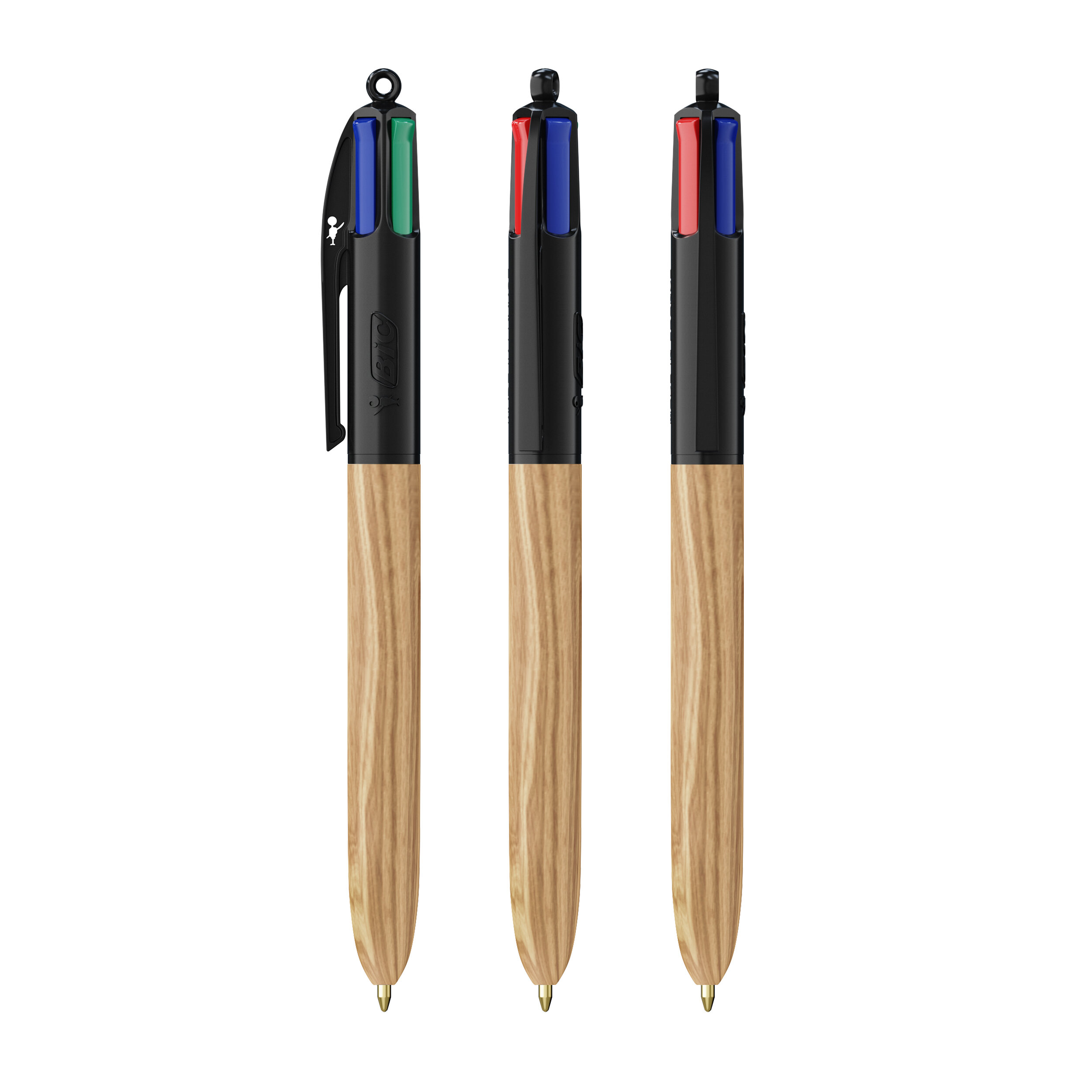 BIC® 4 Farben Wood Style